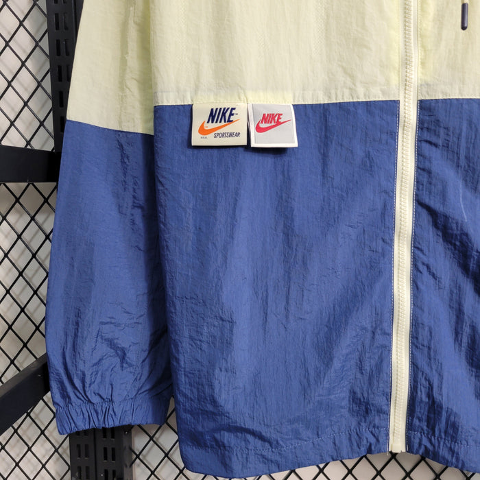 Veste coupe-vent Nike 23/24 - Beige et bleu