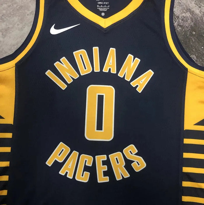 Camiseta de baloncesto de la NBA HALIBURTON 0 de los Indiana Pacers