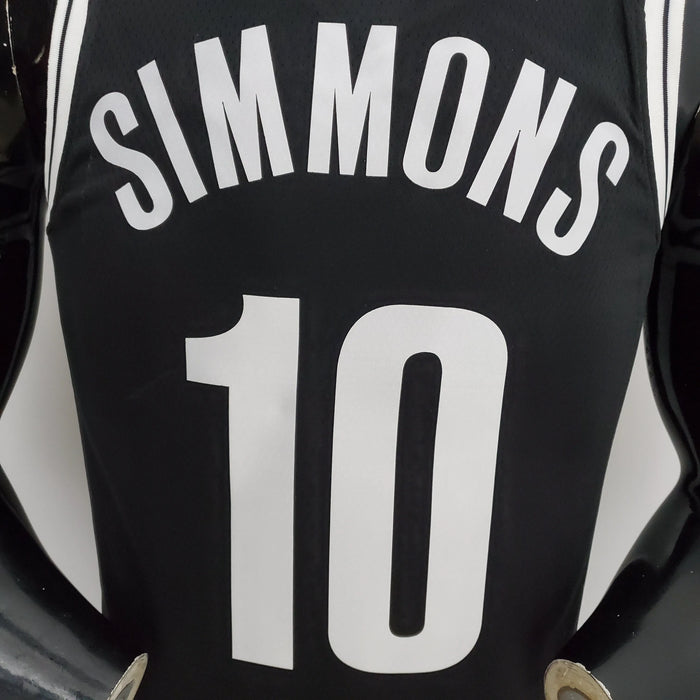 Camiseta de baloncesto de la NBA con el número 10 de Simmons de los Brooklyn Nets