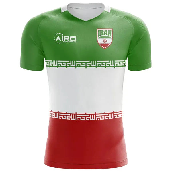 Camiseta de fútbol con el concepto de la bandera de Irán 2024-2025