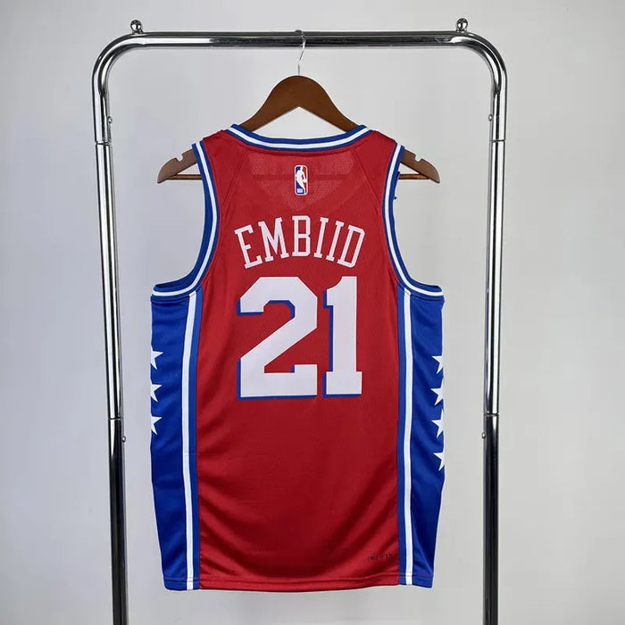 Camiseta de baloncesto de la NBA EMBIID 21 de los Philadelphia 76ers