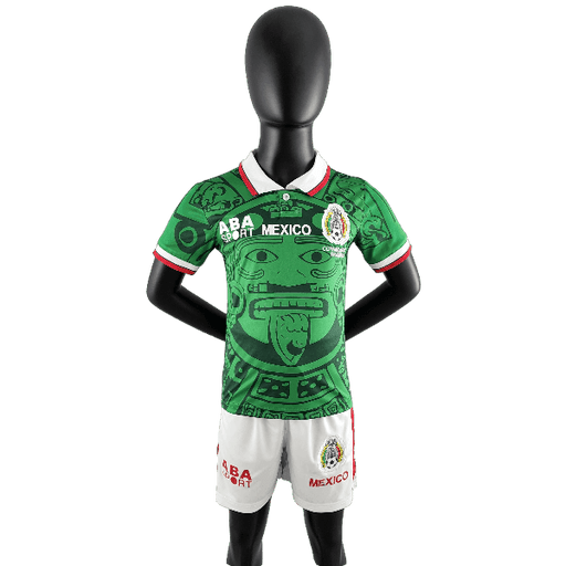 1998 Mexico Retro Kids Home Kit - JERSEY4ALL