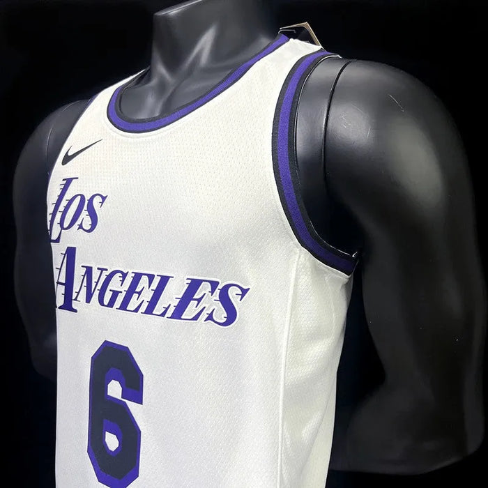 Camiseta de baloncesto de la NBA JAMES 6 de Los Angeles Lakers