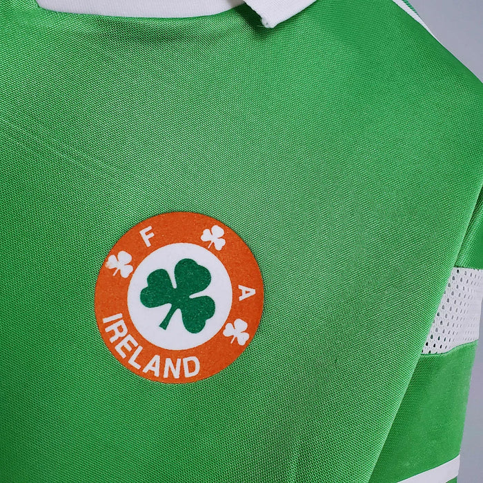 Camiseta retro de fútbol local de Irlanda de 1988