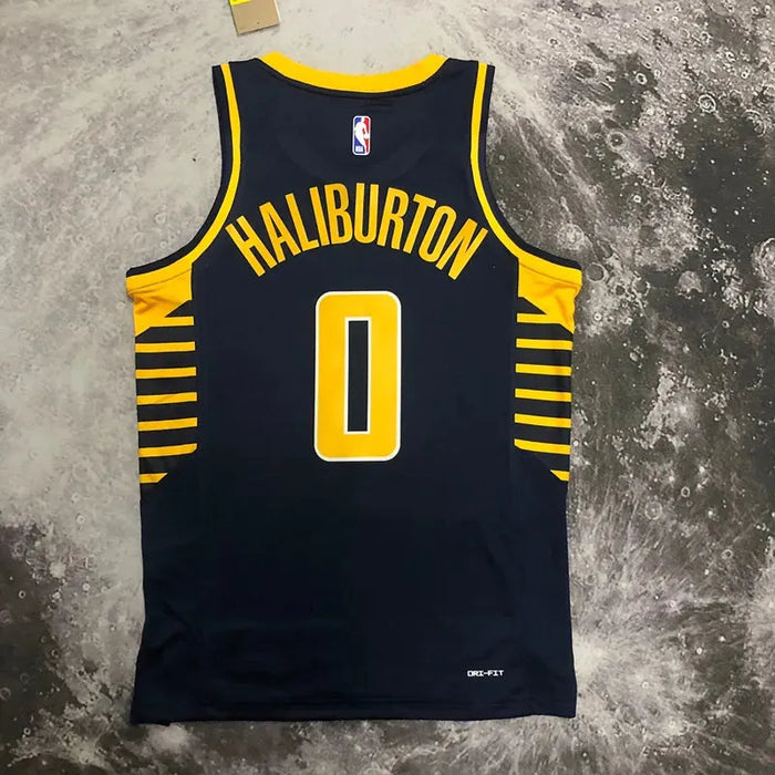 Camiseta de baloncesto de la NBA HALIBURTON 0 de los Indiana Pacers