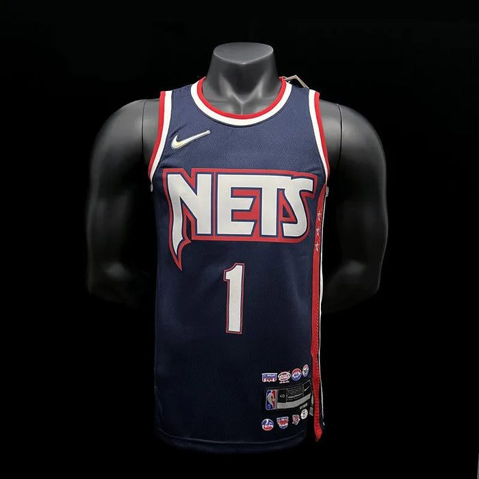 Camiseta de baloncesto de la NBA BRIDGES de los Brooklyn Nets 1