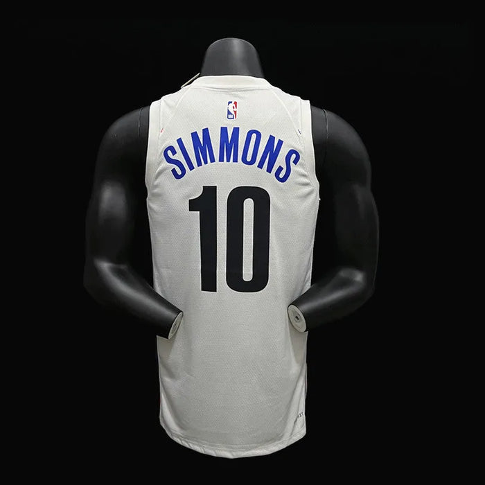 Camiseta de baloncesto de la NBA Simmons 10 de los Brooklyn Nets