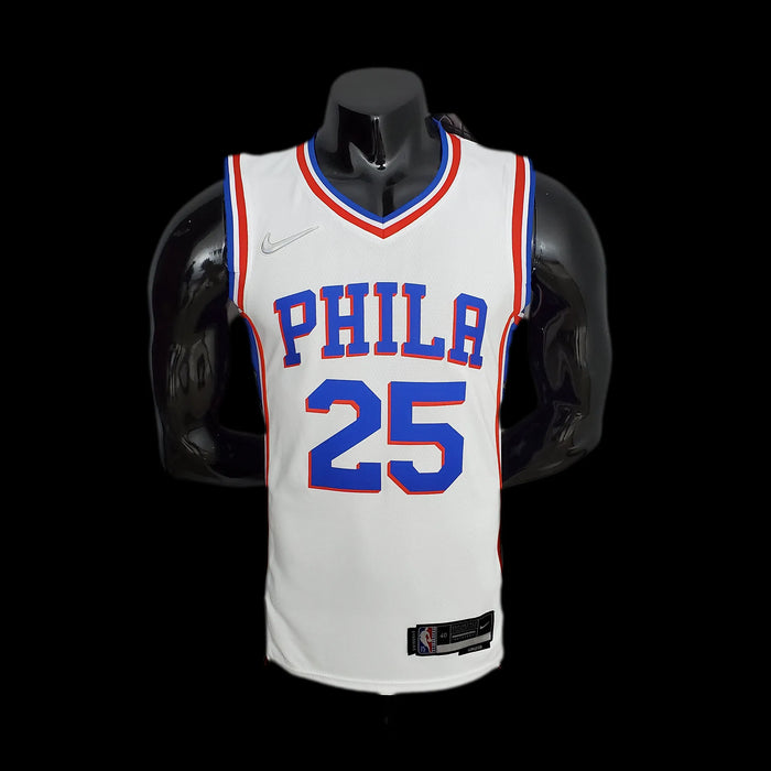 Camiseta de baloncesto de la NBA con el número 25 de SIMMONS de los Philadelphia 76ers