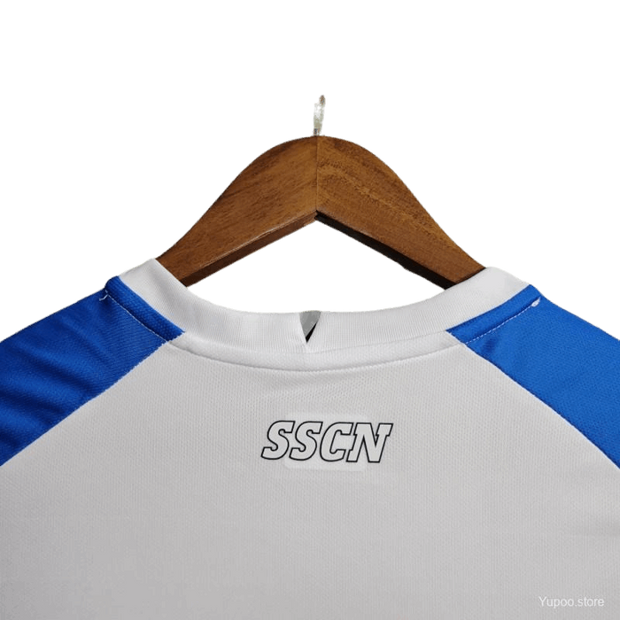 23-24 Napoli Face Game Lozano White Kit - Fan version