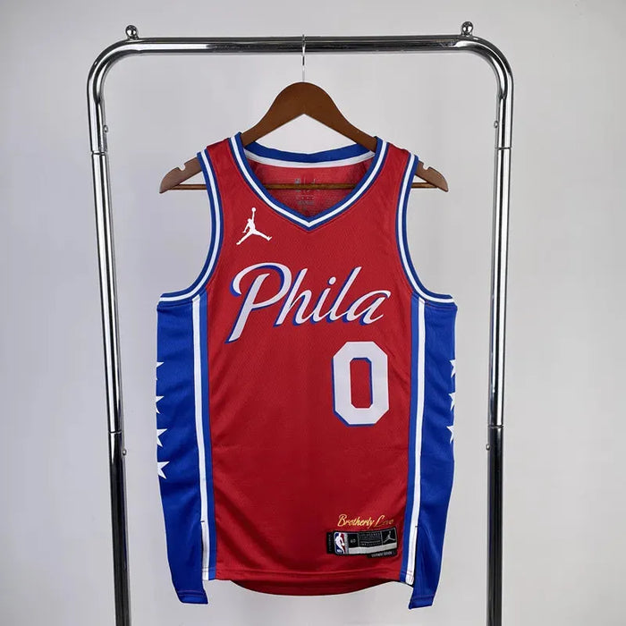 Camiseta de baloncesto de la NBA MAXEY 0 de los Philadelphia 76ers