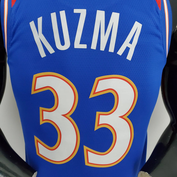 Camiseta de baloncesto de la NBA con el número 33 de Kuzma de los Washington Wizards