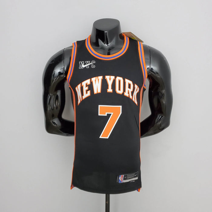 Camiseta de baloncesto de la NBA con el número 7 de Anthony de los New York Knicks