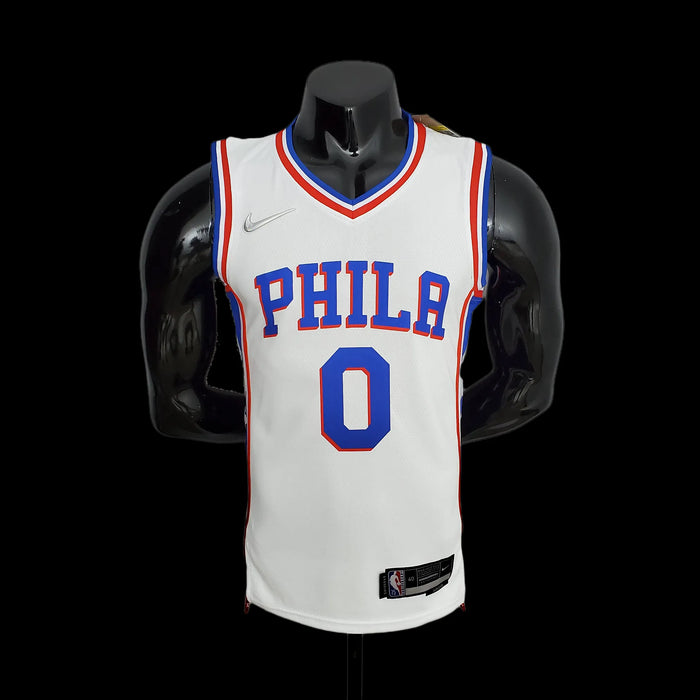 Camiseta de baloncesto de la NBA 0 MAXEY de los Philadelphia 76ers