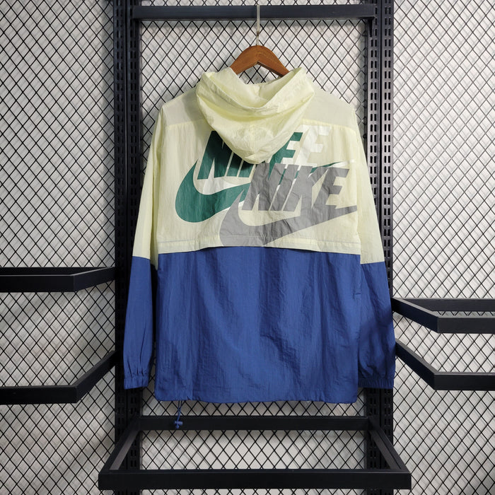 Veste coupe-vent Nike 23/24 - Beige et bleu