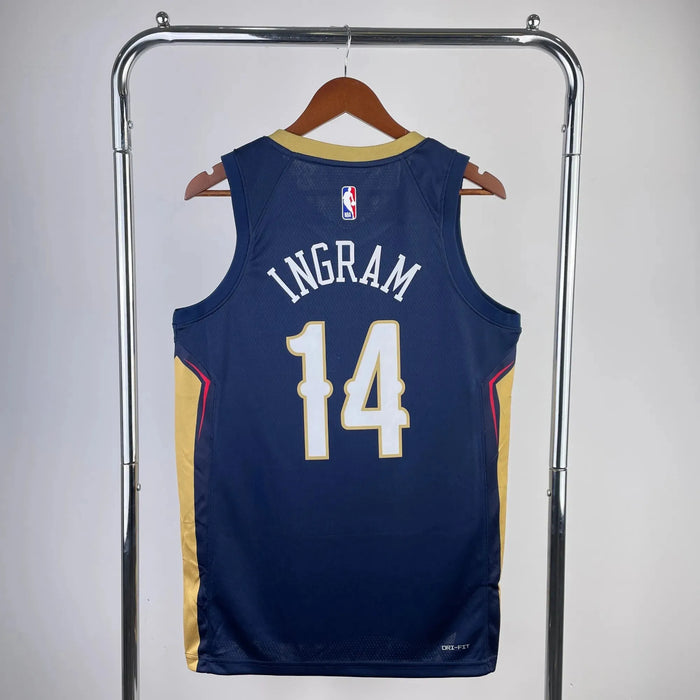 Camiseta de baloncesto de la NBA INGRAM 14 de los New Orleans Pelicans