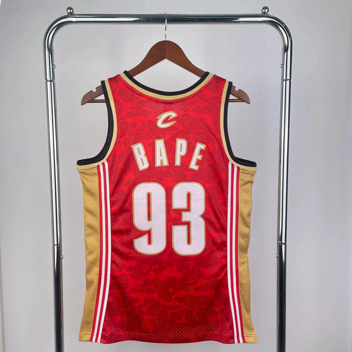 Camiseta de baloncesto de la NBA de BAPE Cleveland Cavaliers 93