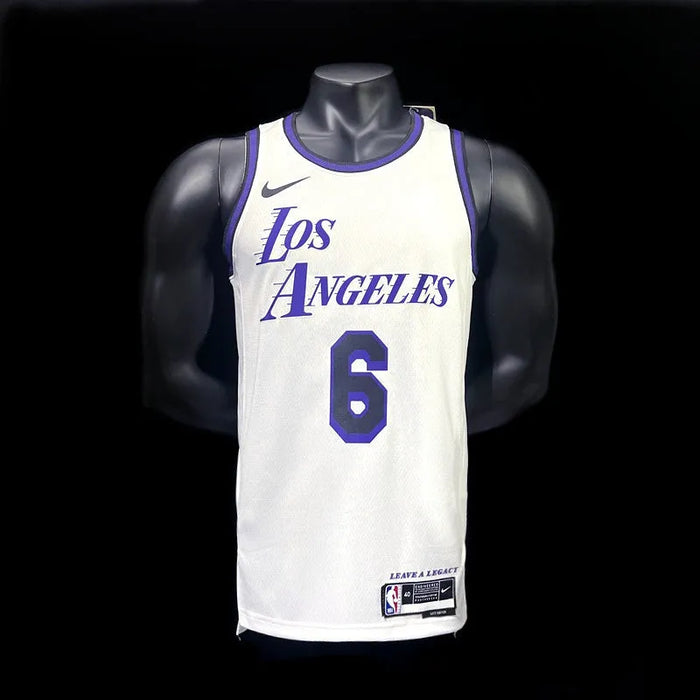 Camiseta de baloncesto de la NBA JAMES 6 de Los Angeles Lakers