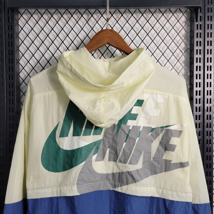 Veste coupe-vent Nike 23/24 - Beige et bleu