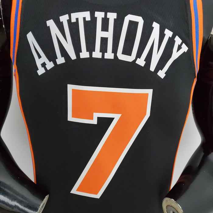 Camiseta de baloncesto de la NBA con el número 7 de Anthony de los New York Knicks