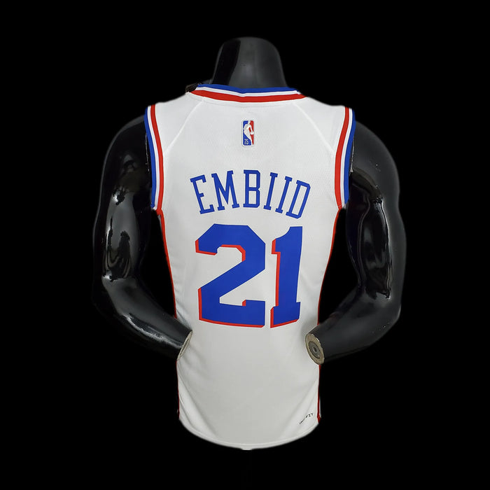 Camiseta de baloncesto de la NBA EMBIID 21 de los Philadelphia 76ers