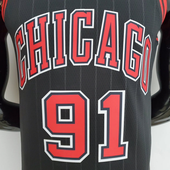 Chicago Bulls 91 Rodman NBA Basket Jersey