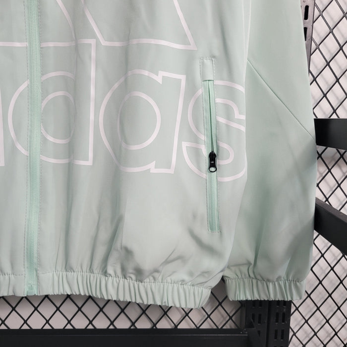 Adidas Green Windbreaker Jacket 23/24