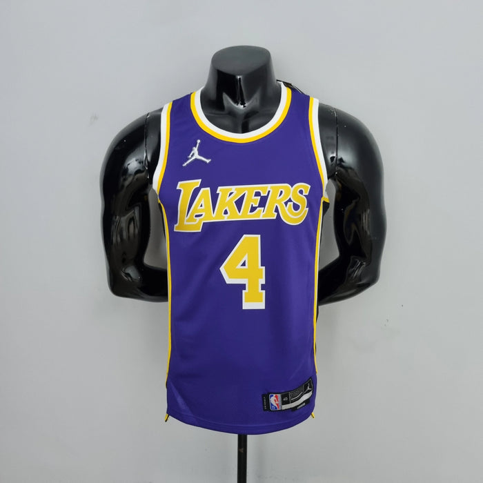 Camiseta de baloncesto de la NBA con el número 4 de Rondo de Los Angeles Lakers