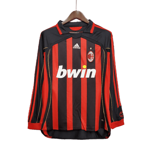 AC Milan Retro 06/07 Long Sleeve Home - JERSEY4ALL