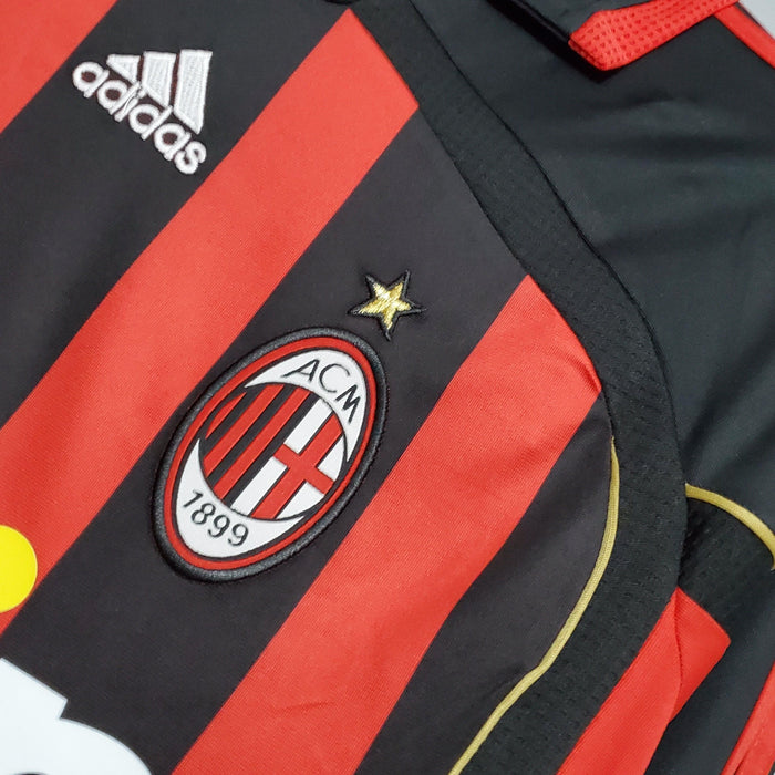 AC Milan Retro 06/07 Long Sleeve Home - JERSEY4ALL