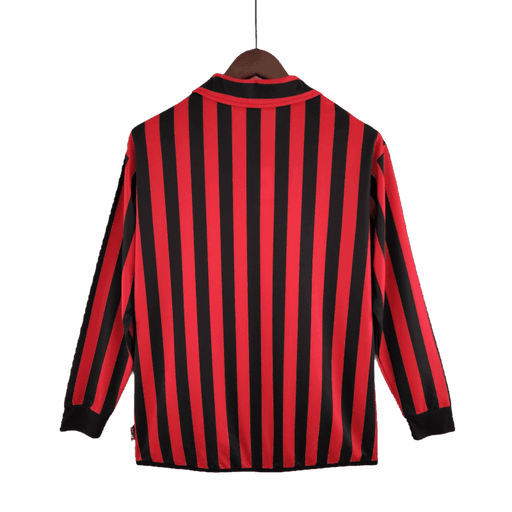 AC Milan Retro 1999/2000 Long Sleeve Home - JERSEY4ALL