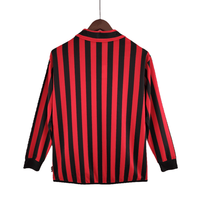 AC Milan Retro 1999/2000 Long Sleeve Home - JERSEY4ALL