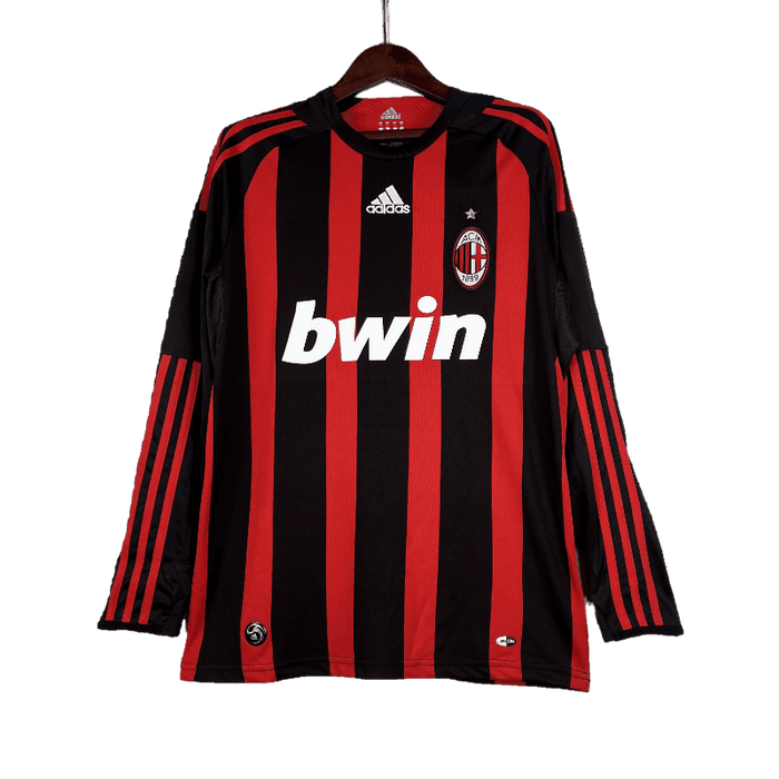 AC Milan Retro 2008/09 Long Sleeve Home - JERSEY4ALL