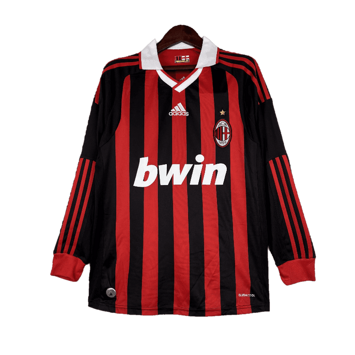 AC Milan Retro 2009/10 Long Sleeve Home - JERSEY4ALL