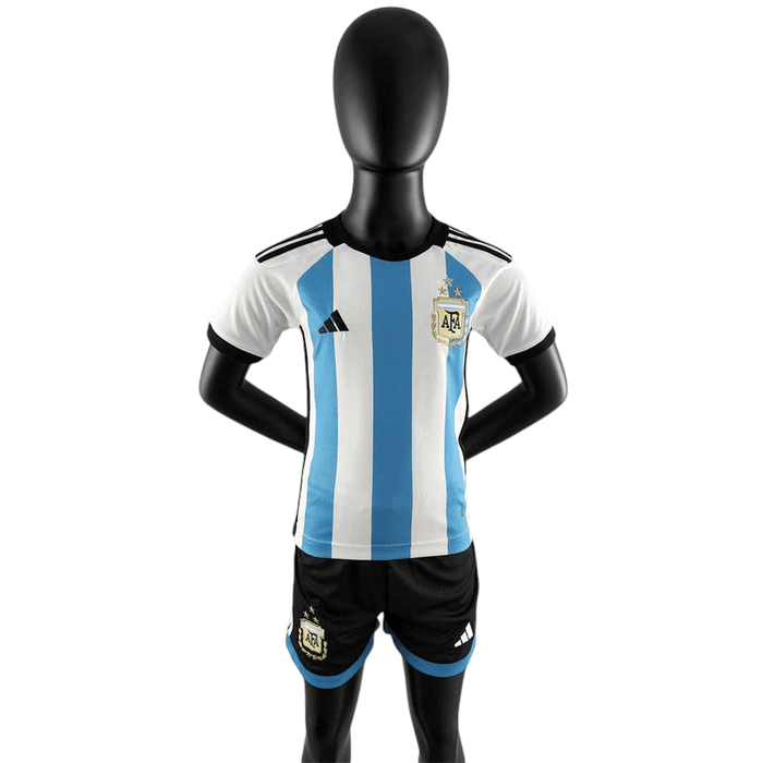 Argentina 2022 Kids 3 Star Home - JERSEY4ALL