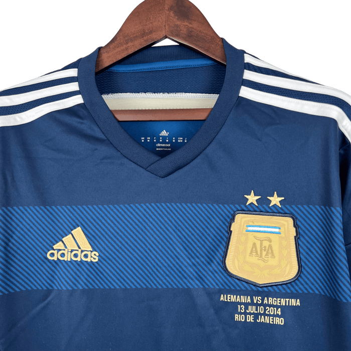 Argentina Retro 2014 Long Sleeve Away - JERSEY4ALL