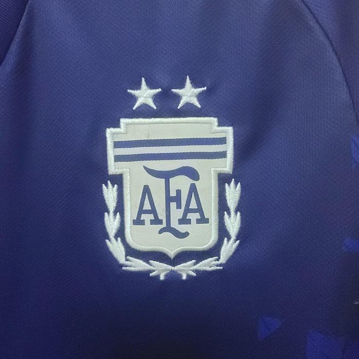 Argentina Retro 2022 Long Sleeve Away - JERSEY4ALL