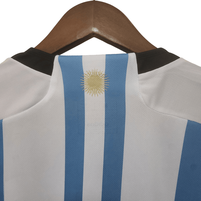 Argentina Retro 2022 Long Sleeve Home - JERSEY4ALL