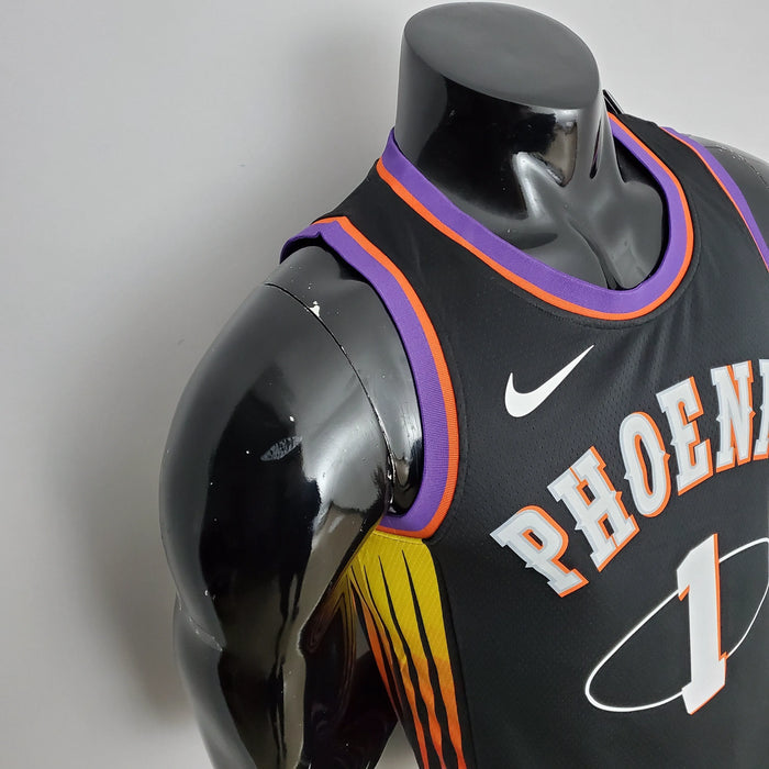 Camiseta de baloncesto de la NBA de los Phoenix Suns con el número 1 de Booker