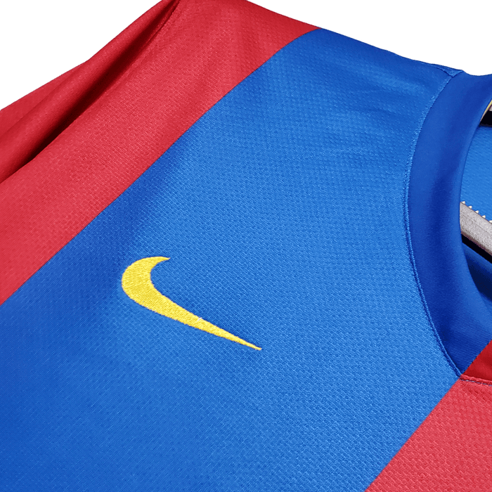 Barcelona Retro 06/07 Long Sleeve Home - JERSEY4ALL