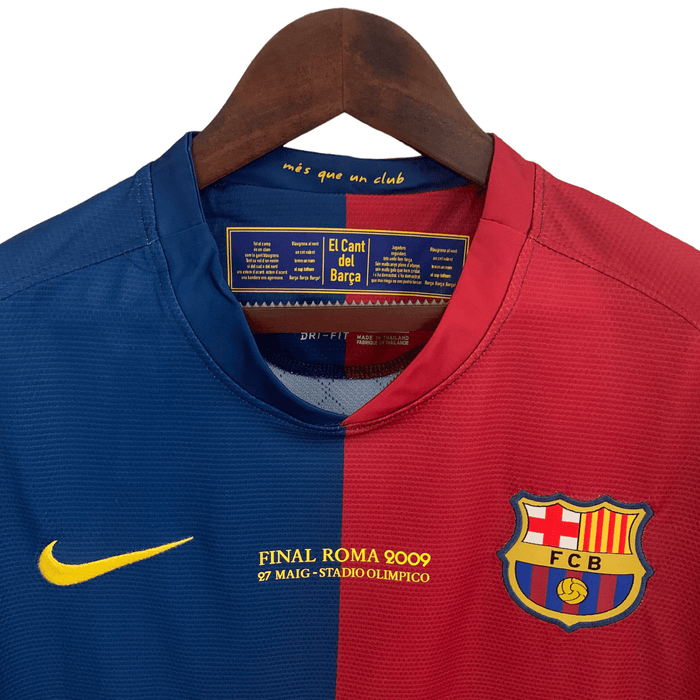 Barcelona Retro 08/09 Long Sleeves Home - JERSEY4ALL