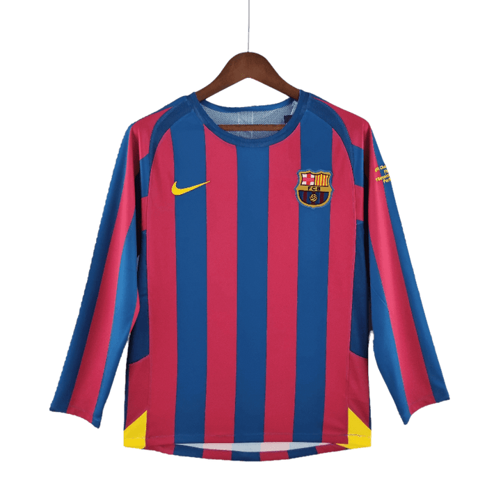 Barcelona Retro 2005/06 Long Sleeve Home - JERSEY4ALL