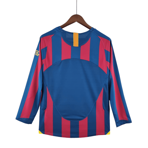 Barcelona Retro Long Sleeve 05/06 Home - JERSEY4ALL