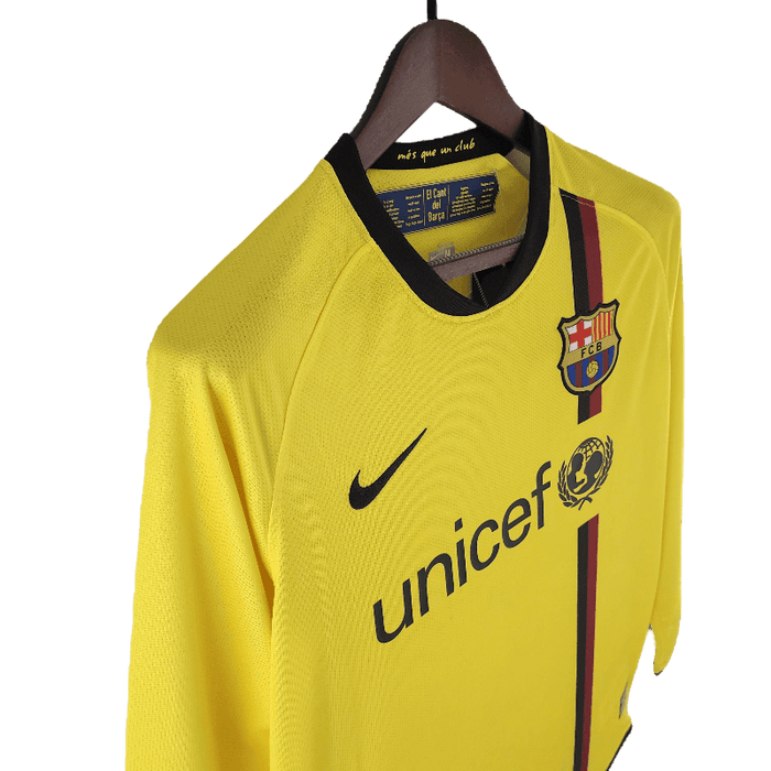 Barcelona Retro Long Sleeve 08/09 Away - JERSEY4ALL