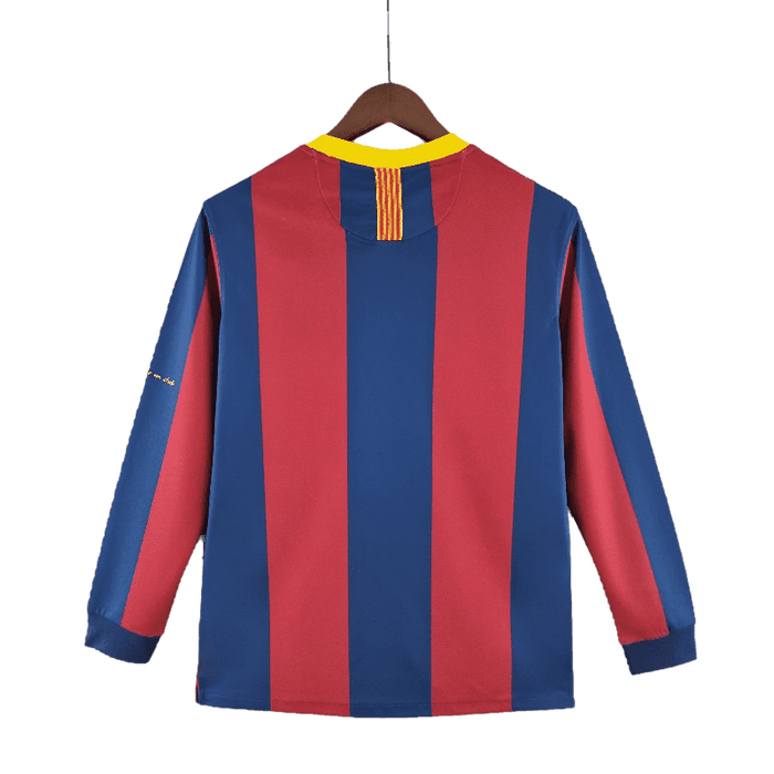 Barcelona Retro Long Sleeve 10/11 UEFA Champions League Home - JERSEY4ALL