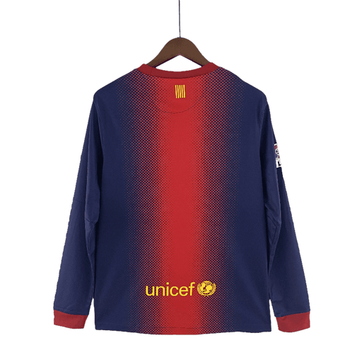 Barcelona Retro Long Sleeve 12/13 Home - JERSEY4ALL