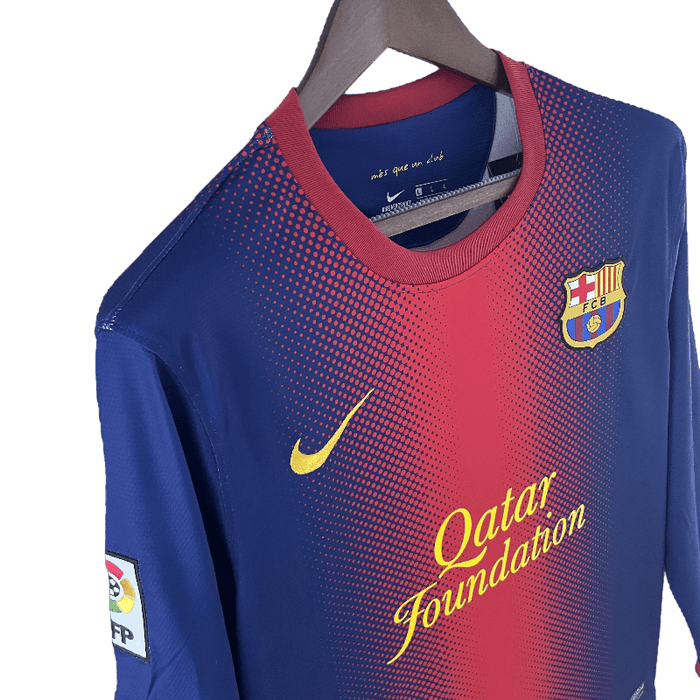 Barcelona Retro Long Sleeve 12/13 Home - JERSEY4ALL