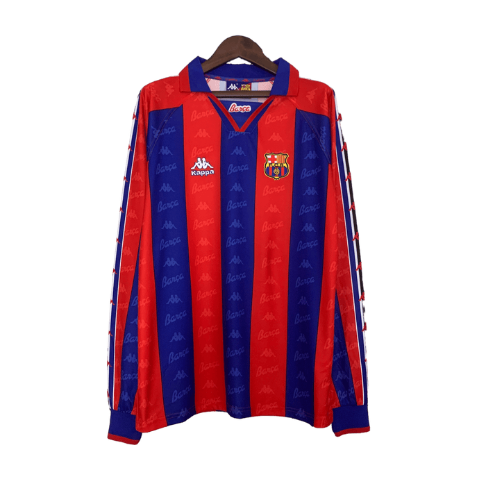 Barcelona Retro Long Sleeve 96/97 Home - JERSEY4ALL