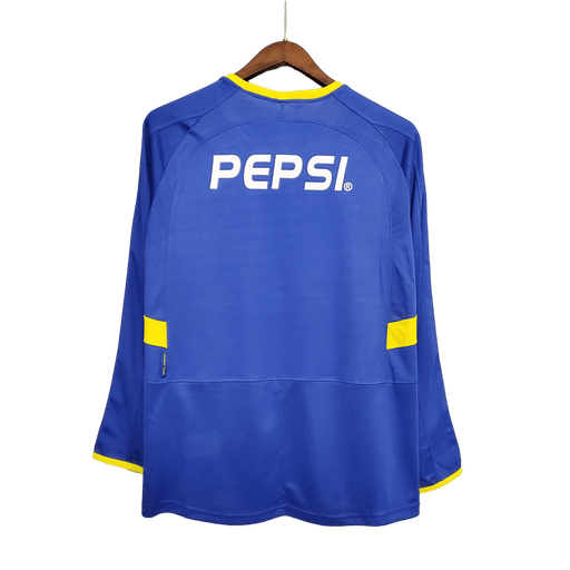 Boca Juniors Retro 03/04 Long Sleeve Home - JERSEY4ALL