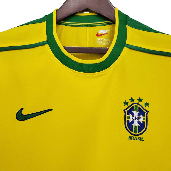 Brazil Retro 1998 Home - JERSEY4ALL