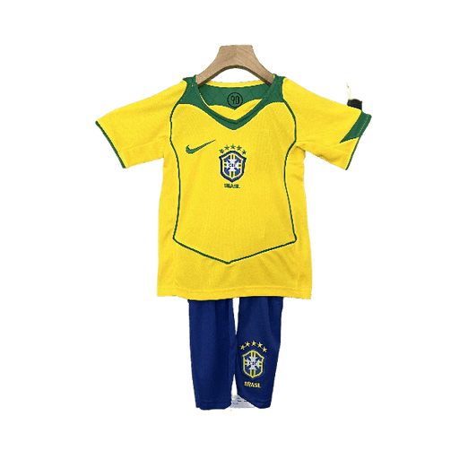 Brazil Retro 2004 Kids Home - JERSEY4ALL